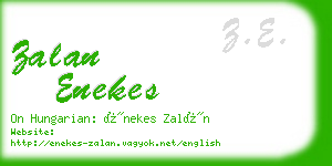 zalan enekes business card